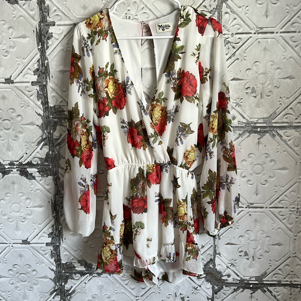 Show me your mumu floral romper